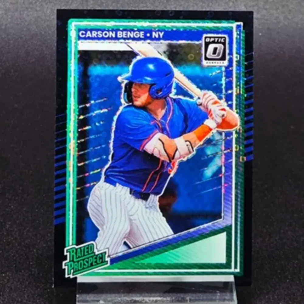Carson Benge Blue Mojo Black Pandora RC New York Mets Top Prospect - Picture 2 of 5